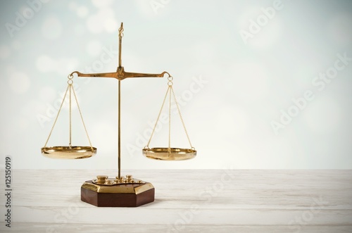Law scale justice symbol