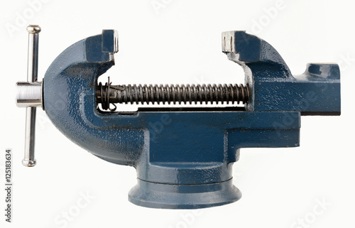 Metal table vise clamp