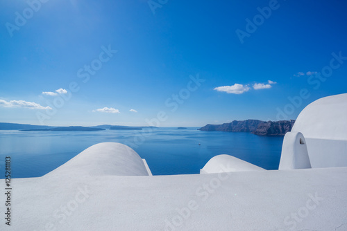 Whitewashed rooftops of Santorini
