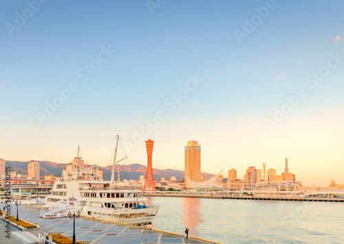 The Port of Kobe is the second largest trading port in Japan.