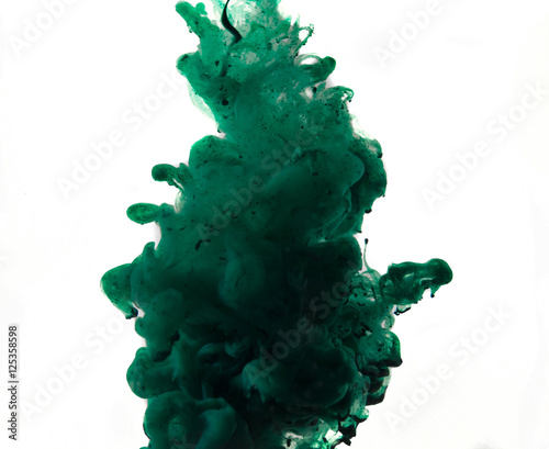 green dye in water