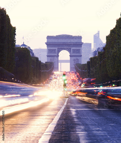 Traffic in Paris city