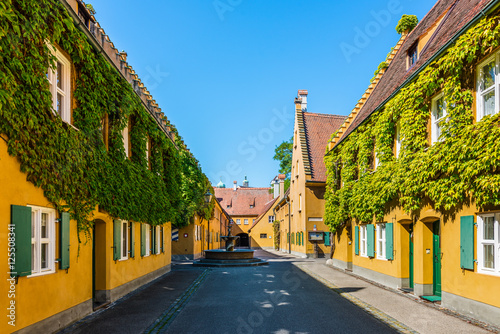 Fuggerei - the world oldest social housing, Augsburg, Germany