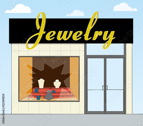 Robbed jewelry store