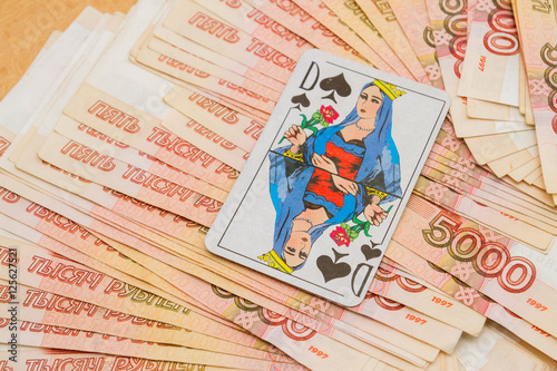 "The Queen of spades" in Russian dengas in the amount of five th