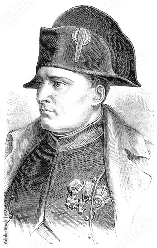 Napoleon, vintage engraving.