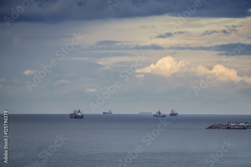 Cargo Ships in the Black Sea