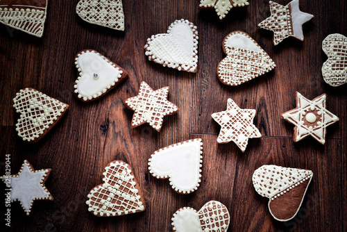 Christmas biscuits, gingerbread