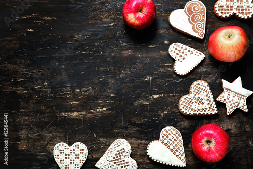 Christmas biscuits, gingerbread