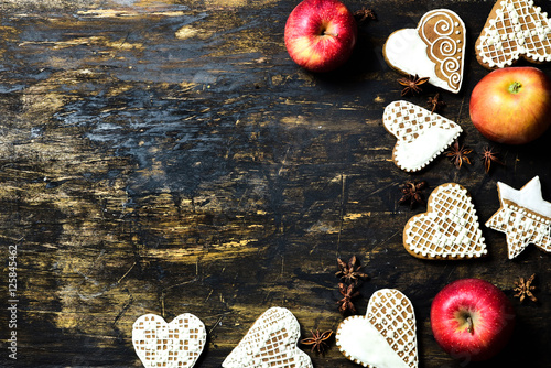 Christmas biscuits, gingerbread