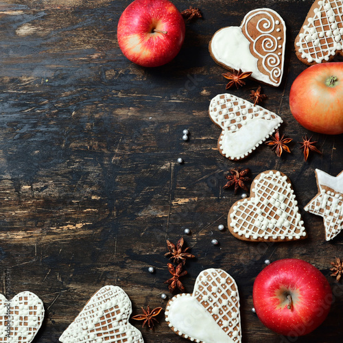 Christmas biscuits, gingerbread