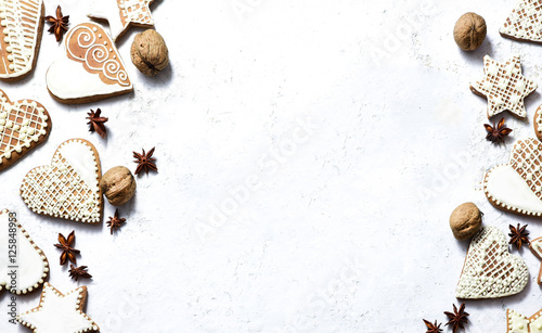 Christmas biscuits, gingerbread