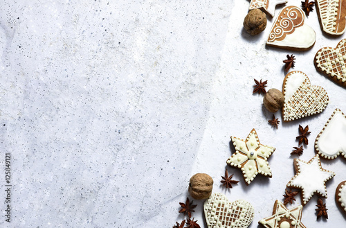 Christmas biscuits, gingerbread