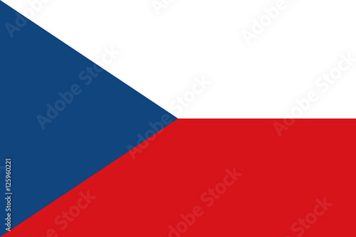 Official vector flag of Czech Republic .