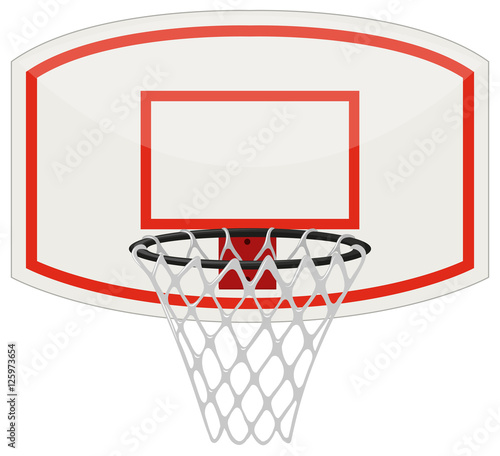 Basketball net and hoop