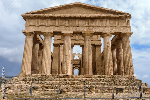 The Temple of Concordia in the Valley of Temples near Agrigento, Sicily (Italy)