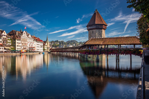 Kapellbrücke in Luzern, Schweiz