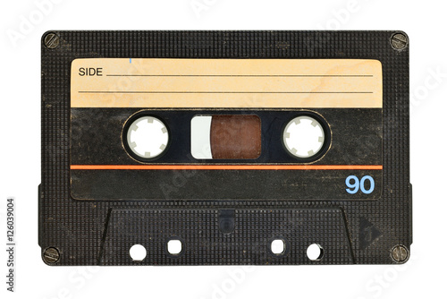 Old audio tape cassette