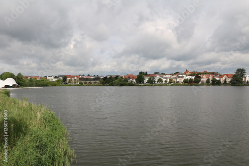 Lake Burgsee nearby Lake Schwerin in Mecklenburg Vorpommern Germany