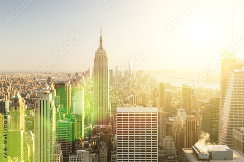 Skyline of New york with Empire state building