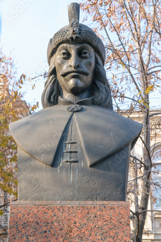 Vlad Tepes bust statue also know as Dracul Dracula