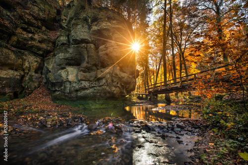 Automne enchanté sur la petite suisse luxembourgeoise