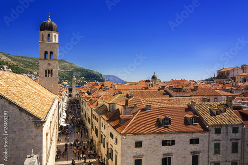 Dubrovnik City Walls Old Town view