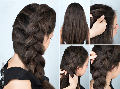 hairstyle braid to one side tutorial