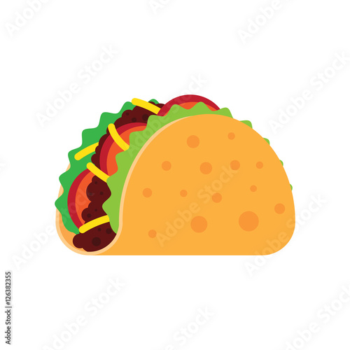 Taco mexican food.