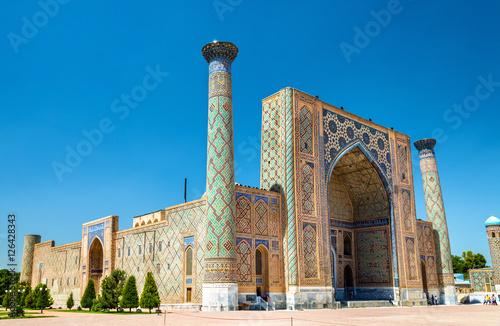 Ulugh Beg Madrasah on Registan square - Samarkand, Uzbekistan