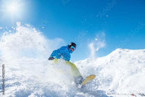Active snowboarder