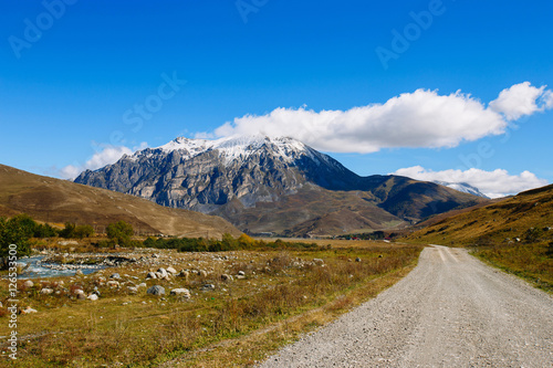 Country road in the mountains