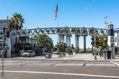 Jack London Square Dock entrance in Oakland, California 