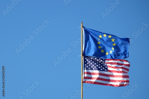 Europaflagge USA Flagge