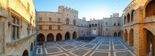 Panorama Palace of the Grand Master the Knights Rhodes is medieval castle in the city .