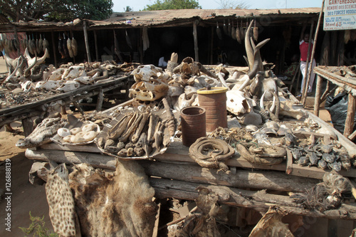 Marché aux fétiches d'Akodessewa. Lomé. Togo.