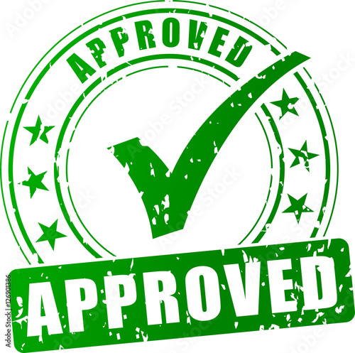 approved green stamp