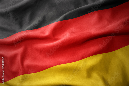 waving colorful flag of germany.