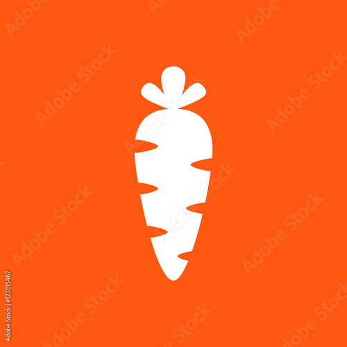 Морковь яркий значок