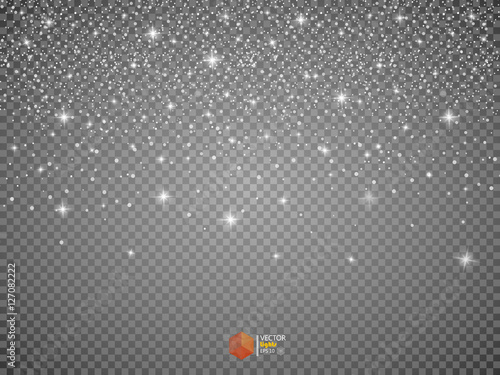 Star Effects. Stardust on a transparent background.