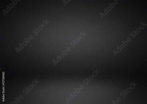 Empty black studio room, used as background for display your products - Vector