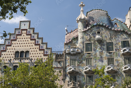 Barcelona (Spain): buildings of Passeig de Gracia