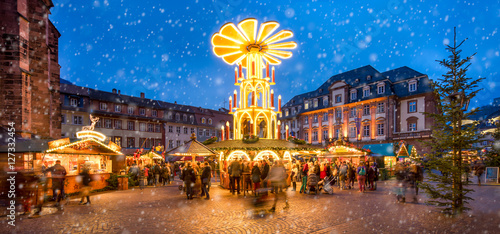 Weihnachtsmarkt Panorama in Deutschland 