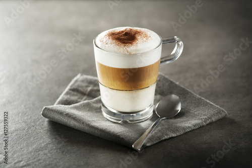 Latte macchiato coffee