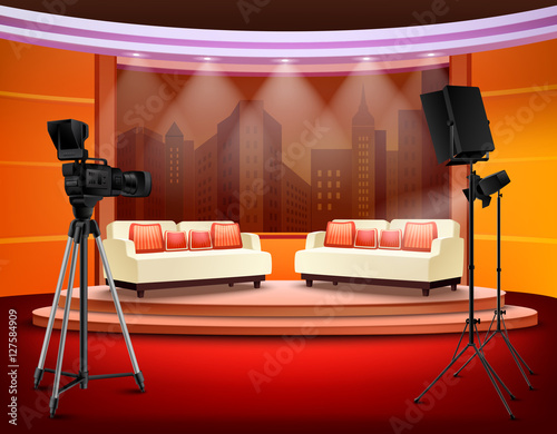 Talk Show Studio Interior