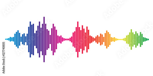 Colorful Sound waves 