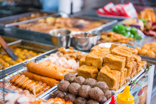 Hong Kong street food at food street