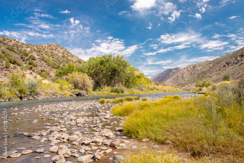 Rio Grande River between Santa Fe and Taos, New Mexico