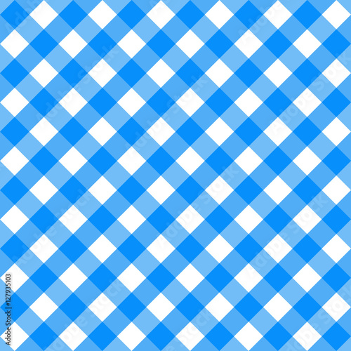 Thanksgiving Day. Seamless pattern vector checkered. Classical cell diagonally. Background abstract blue table cloth in a cage.