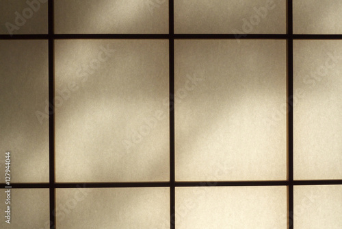 Shaded shoji - Japanese traditional paper-and-wood partition